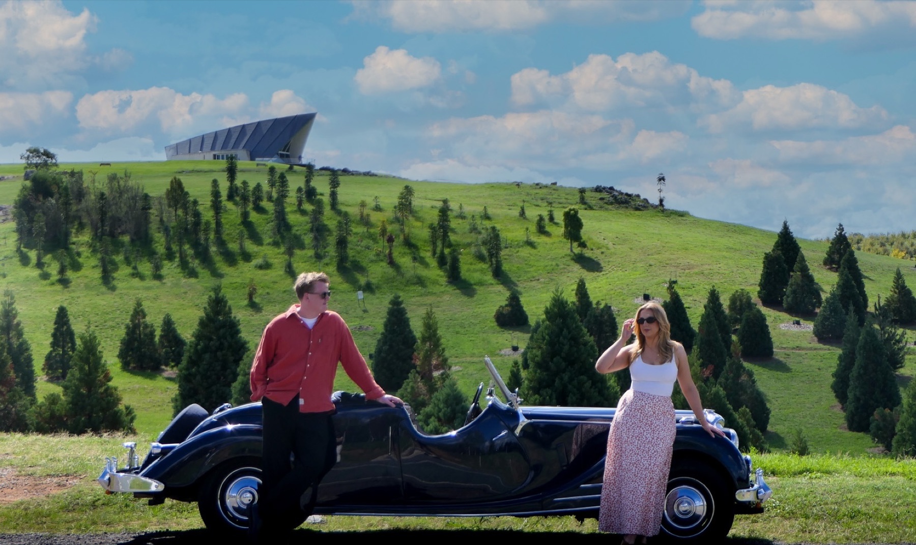 Jacob and Nicola at the National Arboretum, Canberra