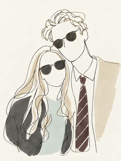 Illustration of Nicola and Jacob